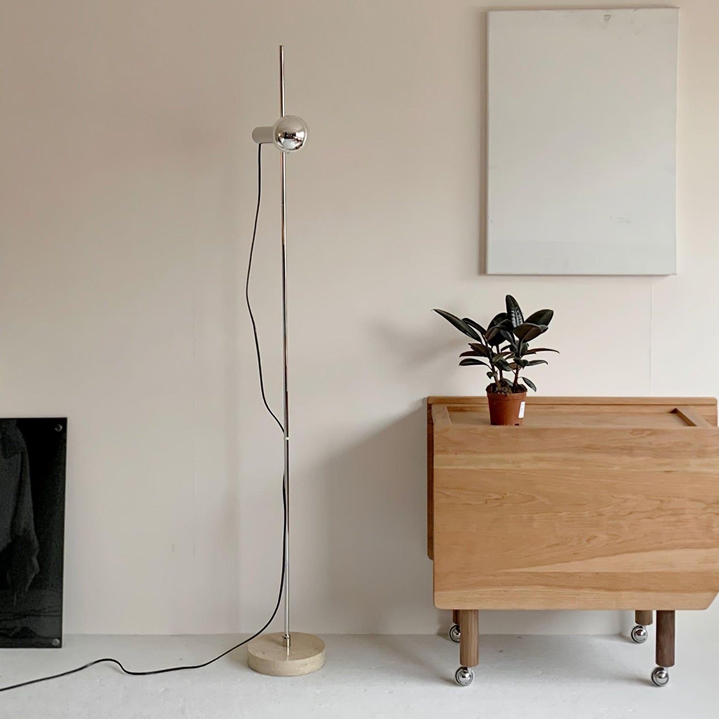 MarbleGlow | Elegant Modern Arc Floor Lamp with Curved Steel Accent 3