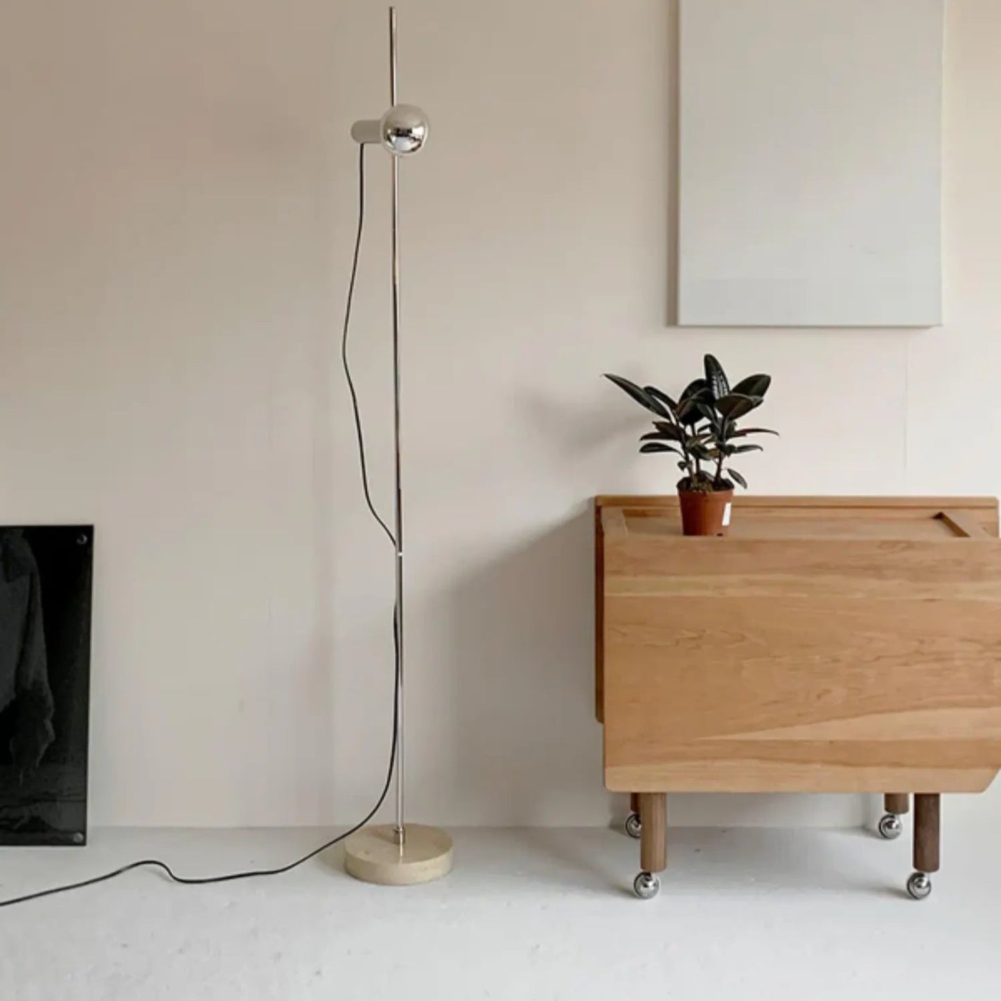 MarbleGlow | Elegant Modern Arc Floor Lamp with Curved Steel Accent 4