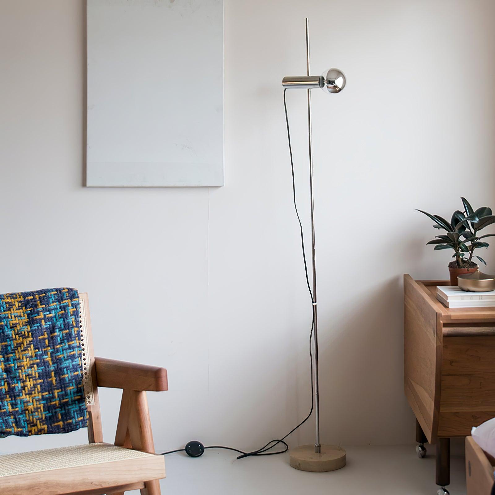 MarbleGlow | Elegant Modern Arc Floor Lamp with Curved Steel Accent 6