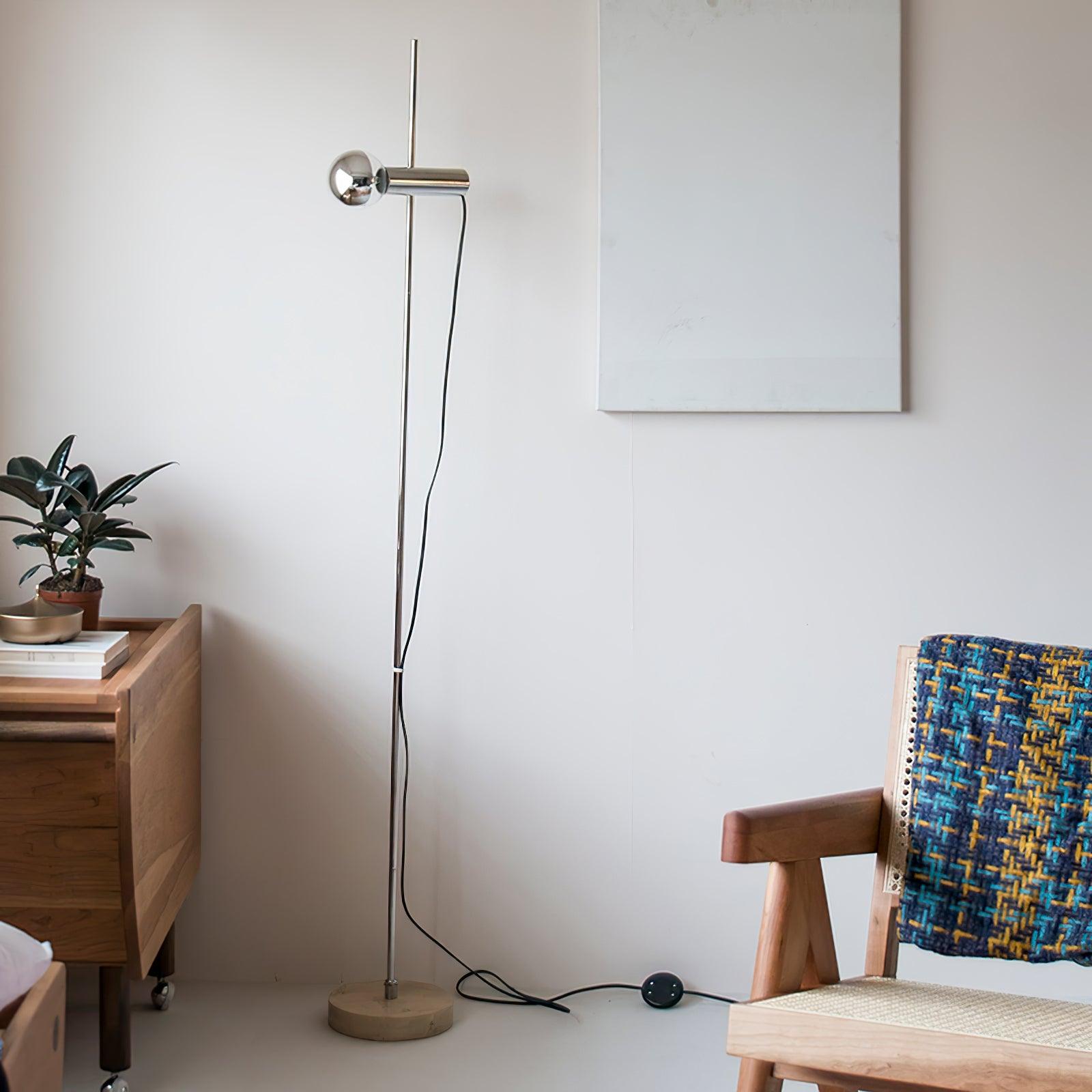 MarbleGlow | Elegant Modern Arc Floor Lamp with Curved Steel Accent 7
