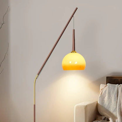 MarbleGlow | Elegant Modern Metal and Glass Floor Lamp for Living Room 8