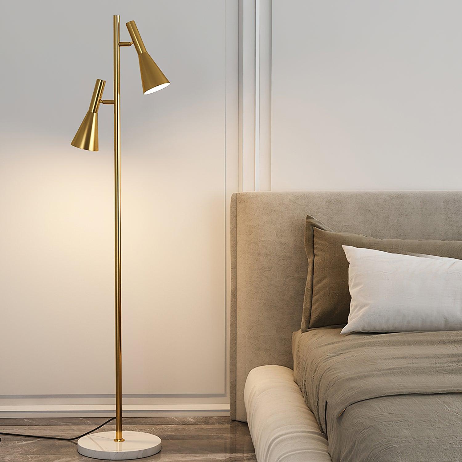 MarbleGlow | Elegant Modern Metal and Marble Floor Lamp 9