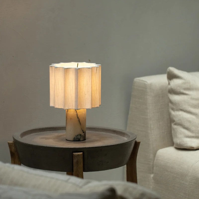 MarbleGlow | Elegant Rechargeable Cordless Bedside Table Lamp with LED Design 2