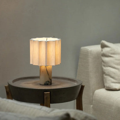 MarbleGlow | Elegant Rechargeable Cordless Bedside Table Lamp with LED Design 2