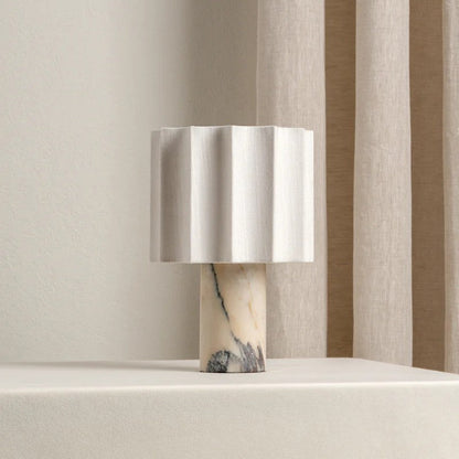 MarbleGlow | Elegant Rechargeable Cordless Bedside Table Lamp with LED Design 3