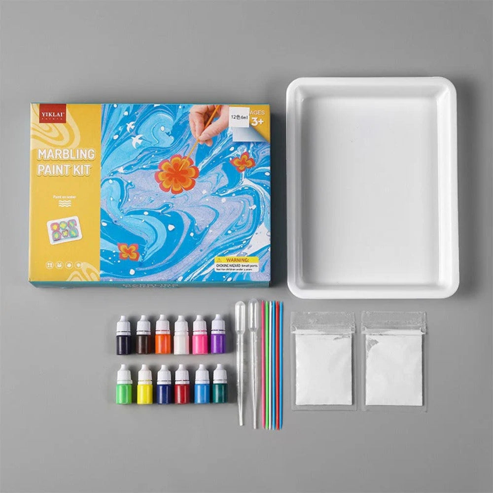 MarbloArt – Watermarbling Paint Kit with Swirl Tool for DIY Art Fun 3