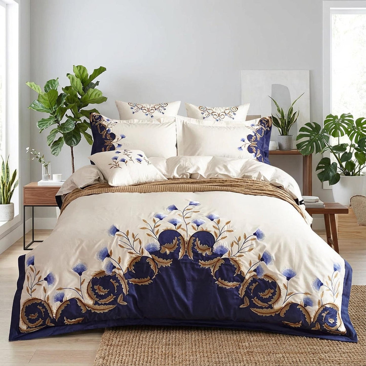 Soft Premium Woven Bedding Set For Modern Bedrooms