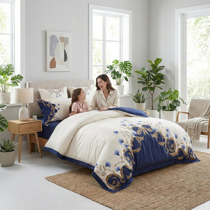 Soft Premium Woven Bedding Set For Modern Bedrooms - Lusomart