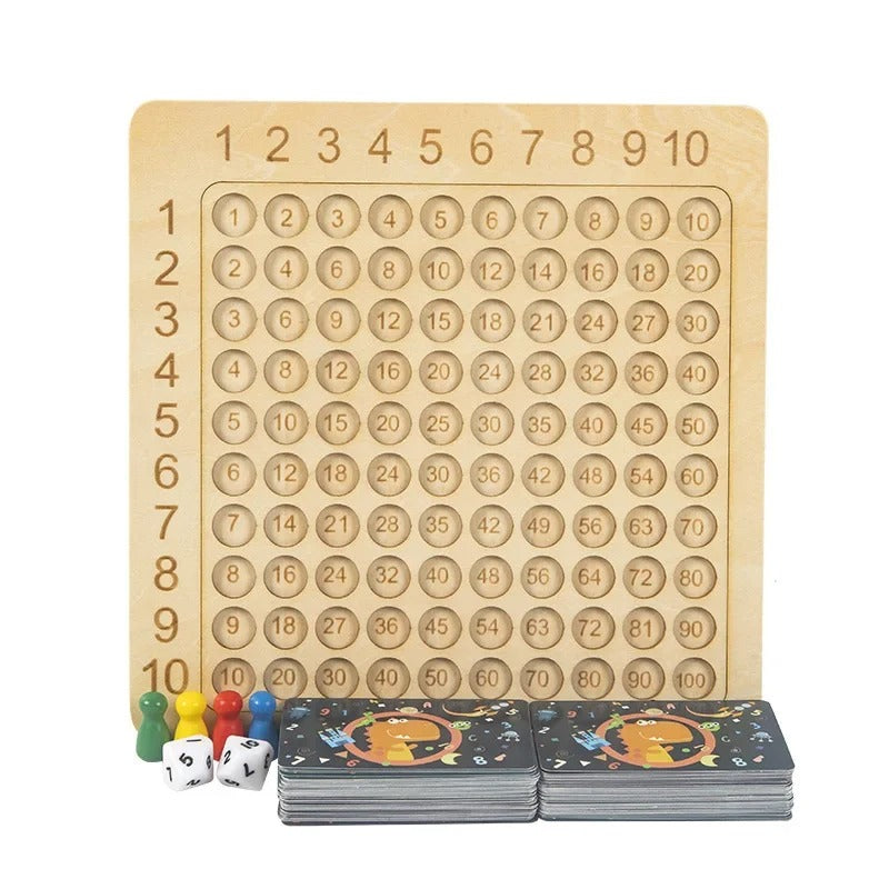 Fun Math Board Game for Kids with Number Cards - Lusomart