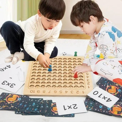 MathBuddy – Educational game board with number tiles and dice to learn multiplication 4