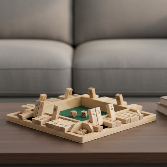 Fun Educational Wooden Dice Game for Children - Lusomart