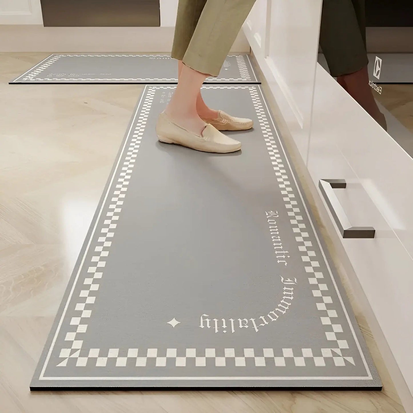 Waterproof Anti-Slip Kitchen Rug, Soft and Absorbent Mat