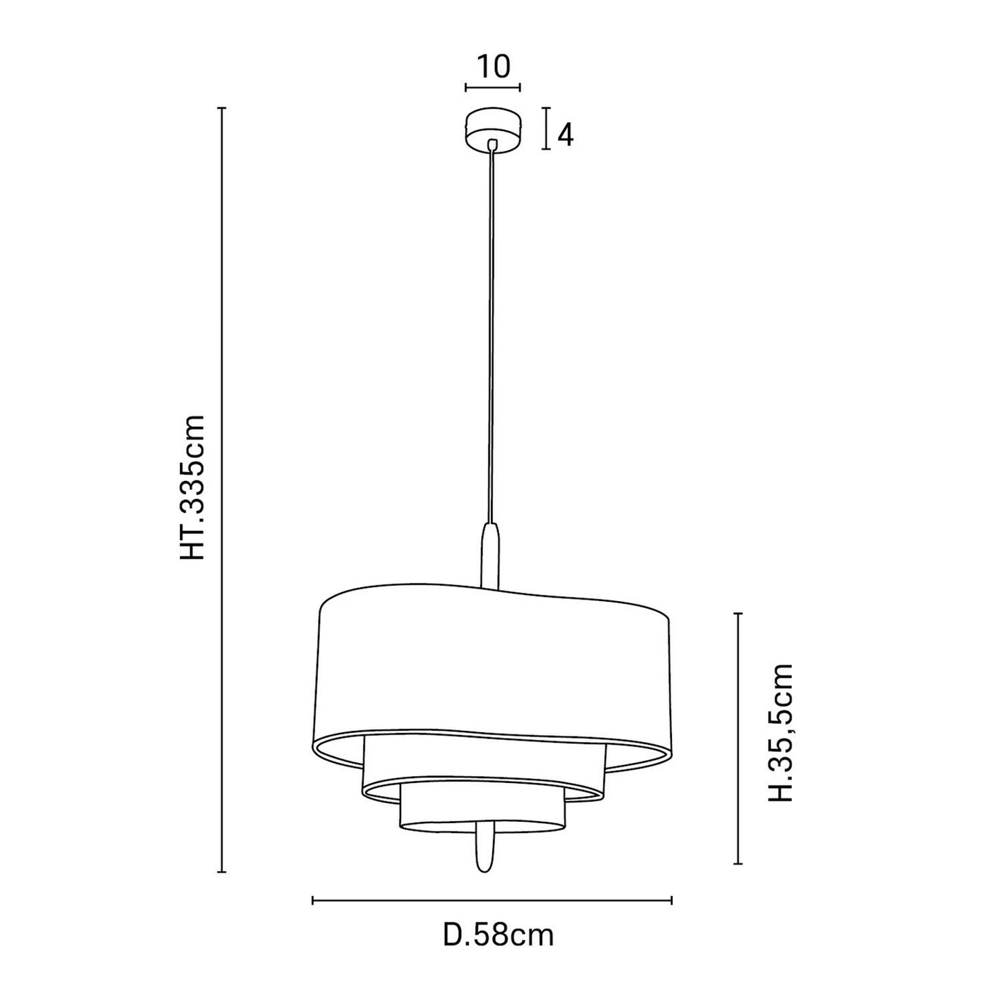 Elegant Textile Pendant Lamp for Modern Home Decor
