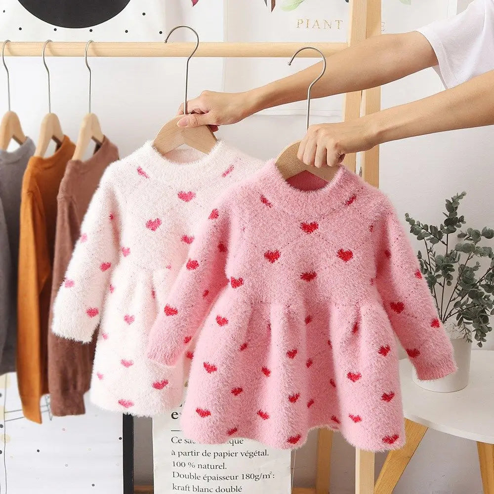 Girls' Fleece Dress - Warm and Cozy Cotton for Chilly Days 1