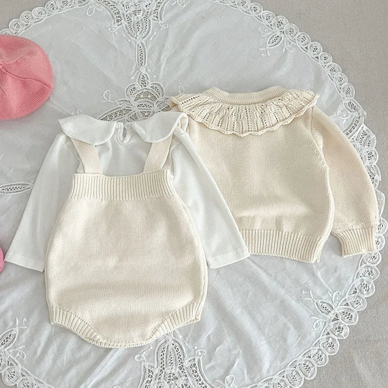 Girls' Clothing Set - Knitted Comfortable Cotton Polyester 2