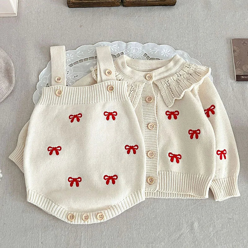 Girls' Clothing Set Knitted Comfortable Cotton Polyester 4