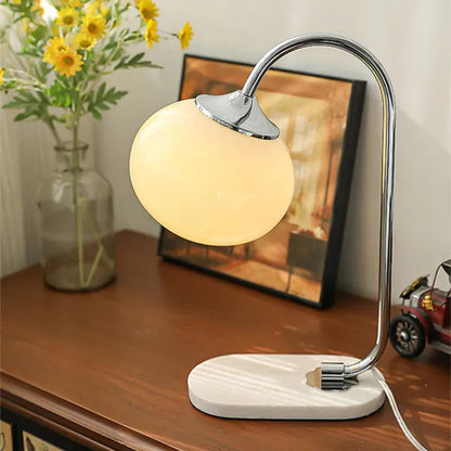 Round Chrome Desk Light Lamp