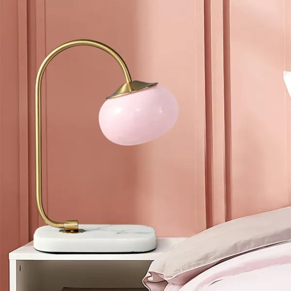 Round Chrome Desk Light Lamp