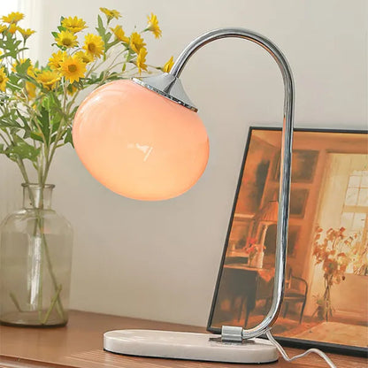 Round Chrome Desk Light Lamp