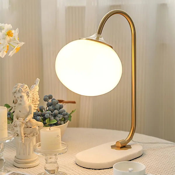 Round Chrome Desk Light Lamp