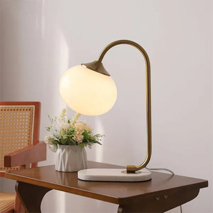 Round Chrome Desk Light Lamp
