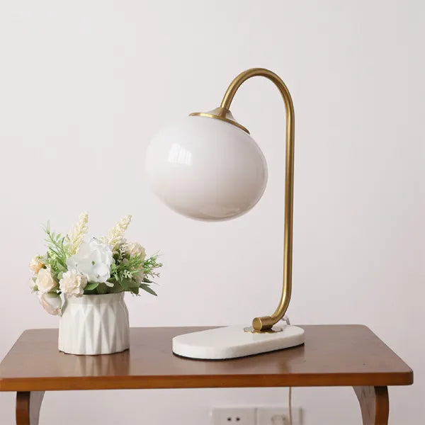 Round Chrome Desk Light Lamp