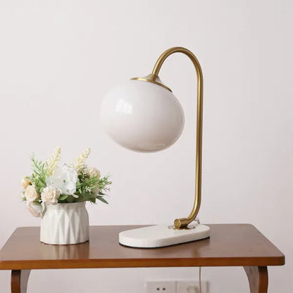Round Chrome Desk Light Lamp