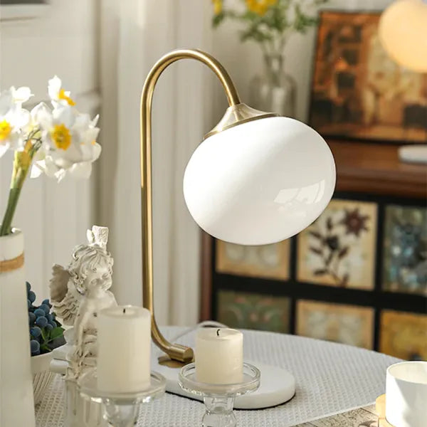 Round Chrome Desk Light Lamp
