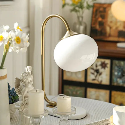 Round Chrome Desk Light Lamp