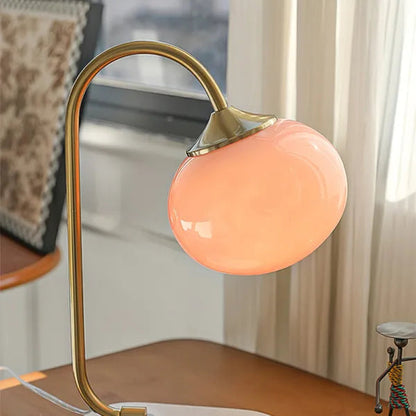 Round Chrome Desk Light Lamp