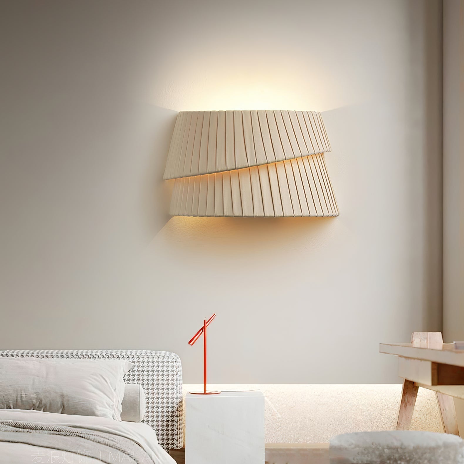 MeloTwist | Elegant Modern Japandi Wall Sconce Lighting with Soft Light 4