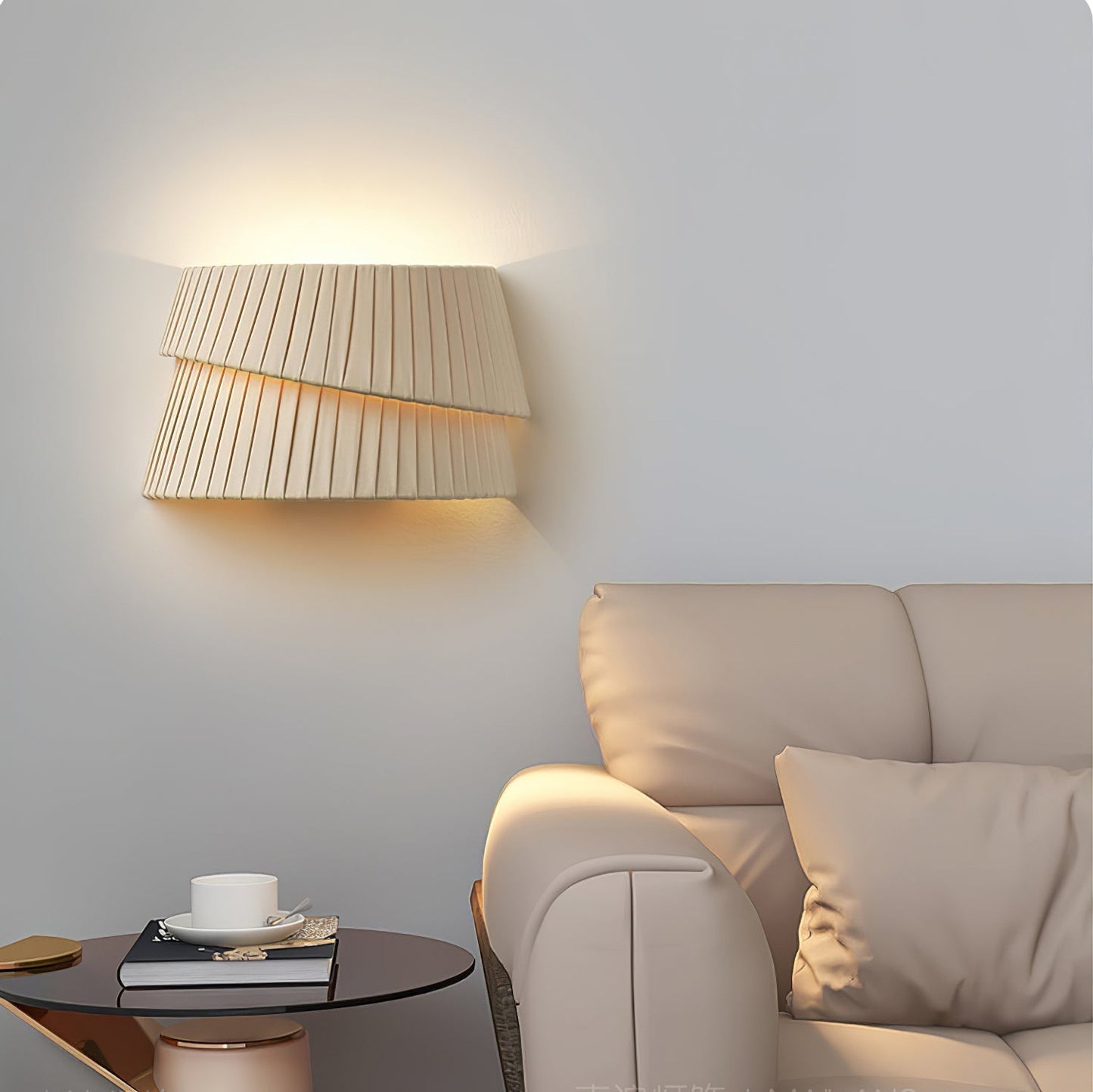 MeloTwist | Elegant Modern Japandi Wall Sconce Lighting with Soft Light 6