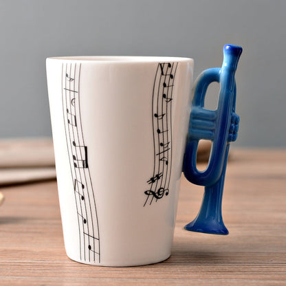 MelodiaCeramica | Elegant Artistic Musical Instrument Coffee Mug 10