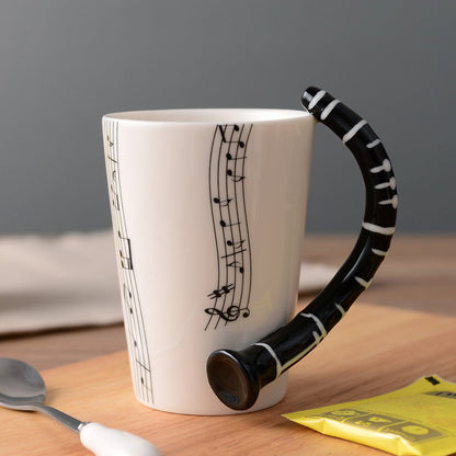 MelodiaCeramica | Elegant Artistic Musical Instrument Coffee Mug 11