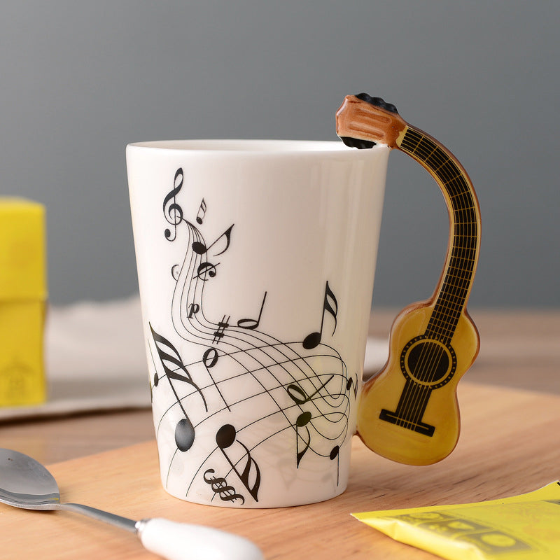 MelodiaCeramica | Elegant Artistic Musical Instrument Coffee Mug 12