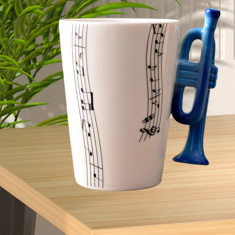 MelodiaCeramica | Elegant Artistic Musical Instrument Coffee Mug 4