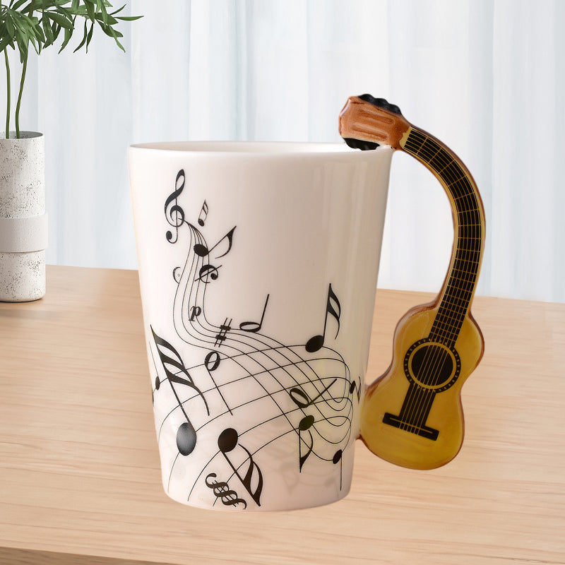 MelodiaCeramica | Elegant Artistic Musical Instrument Coffee Mug 7