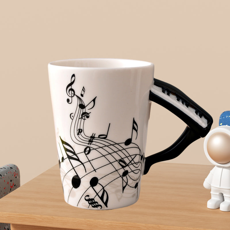 MelodiaCeramica | Elegant Artistic Musical Instrument Coffee Mug 8