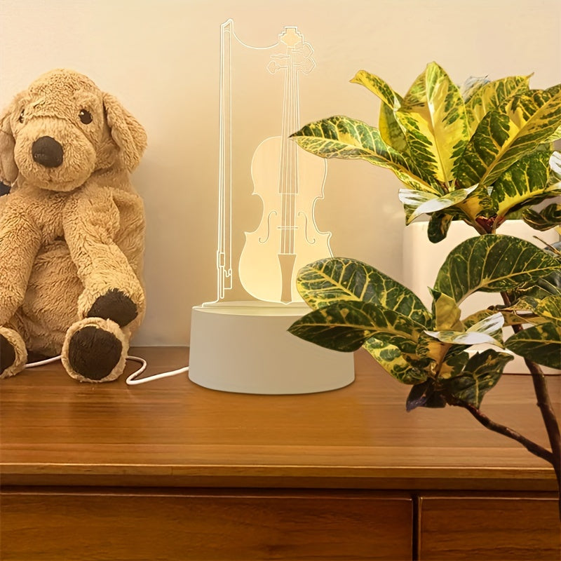 MelodyGlow - Elegant Cello Spherical Lamp 4