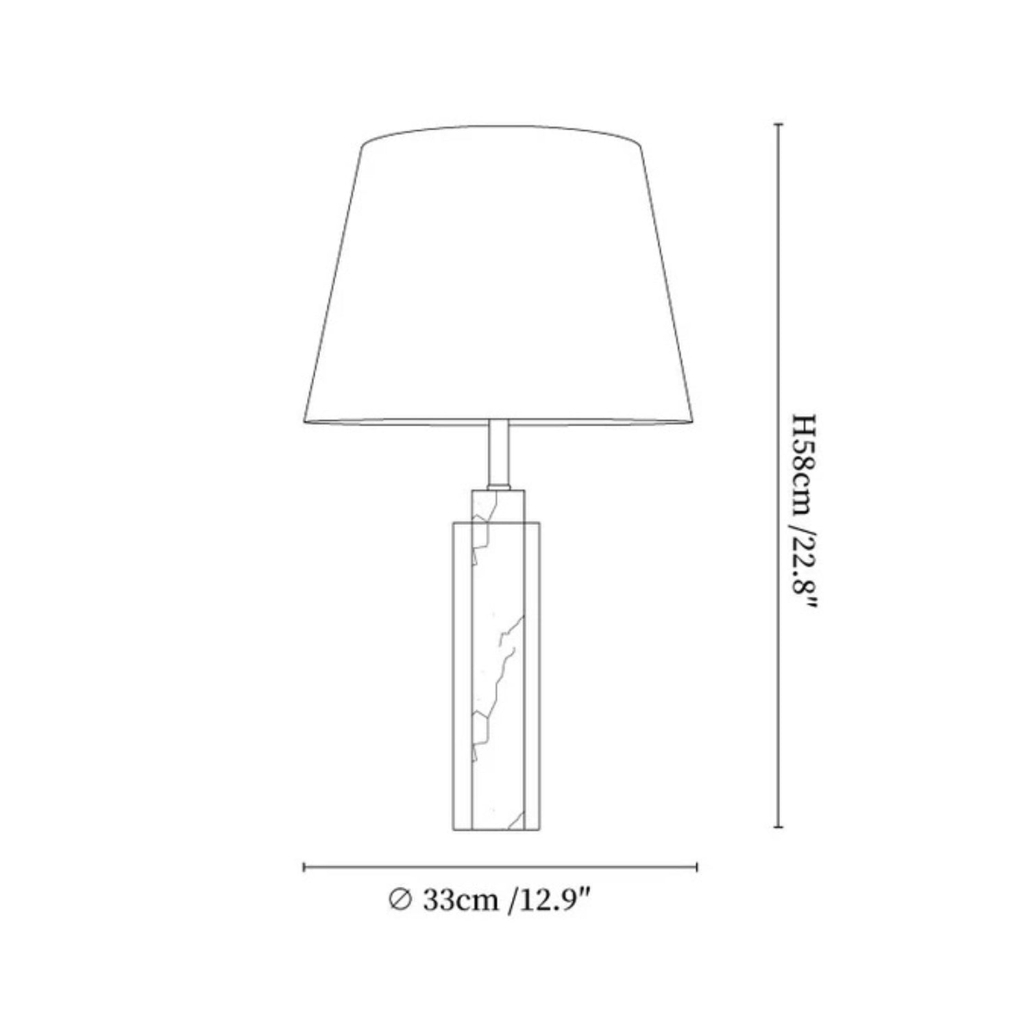 Melorese Marble Table Lamp 3