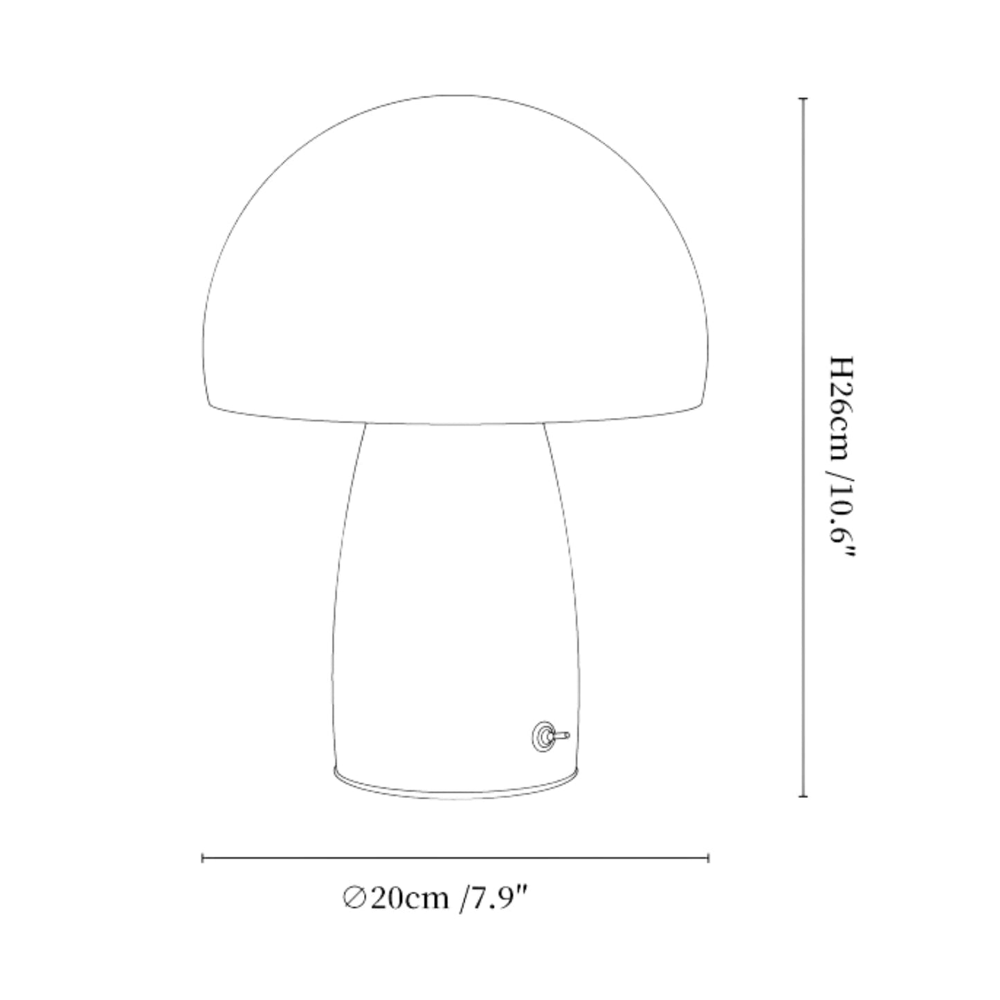 Melsy Mushroom Table Lamp 2