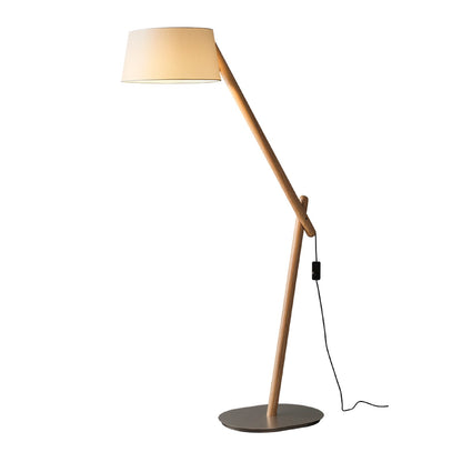 Sleek Floor Lamp with Natural Curved Design - Lusomart