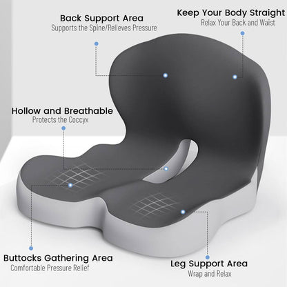 MemoryCloud | Ergonomic Supportive Memory Foam Seat Cushion 5