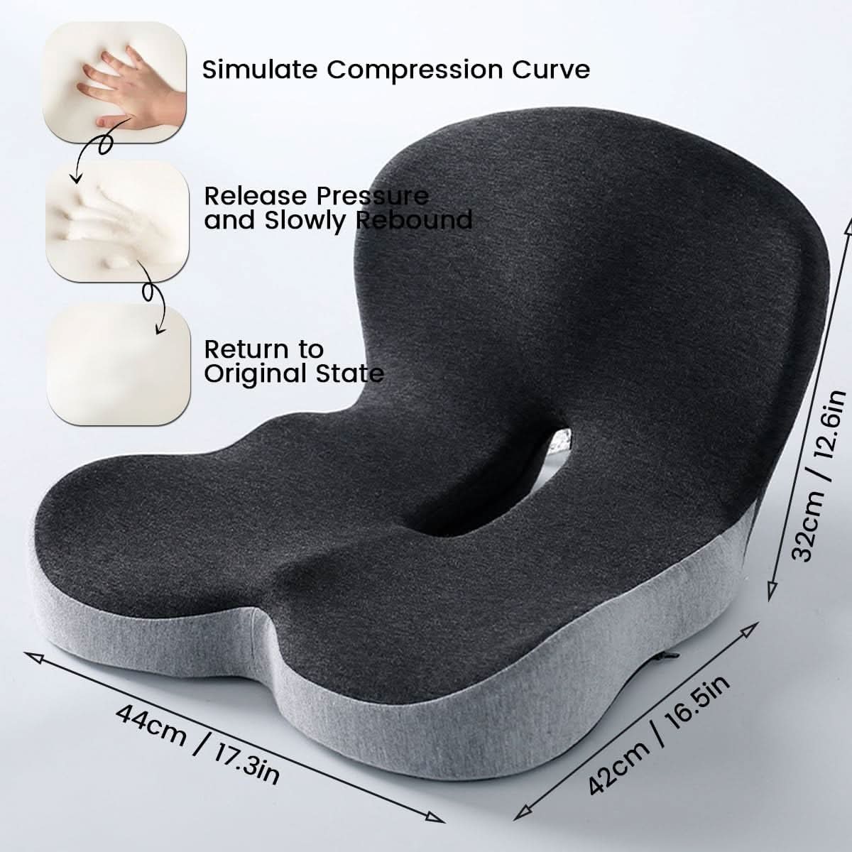 MemoryCloud | Ergonomic Supportive Memory Foam Seat Cushion 6