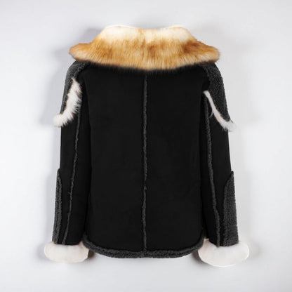 Warm Men's Parka Jacket Big Collar Coat