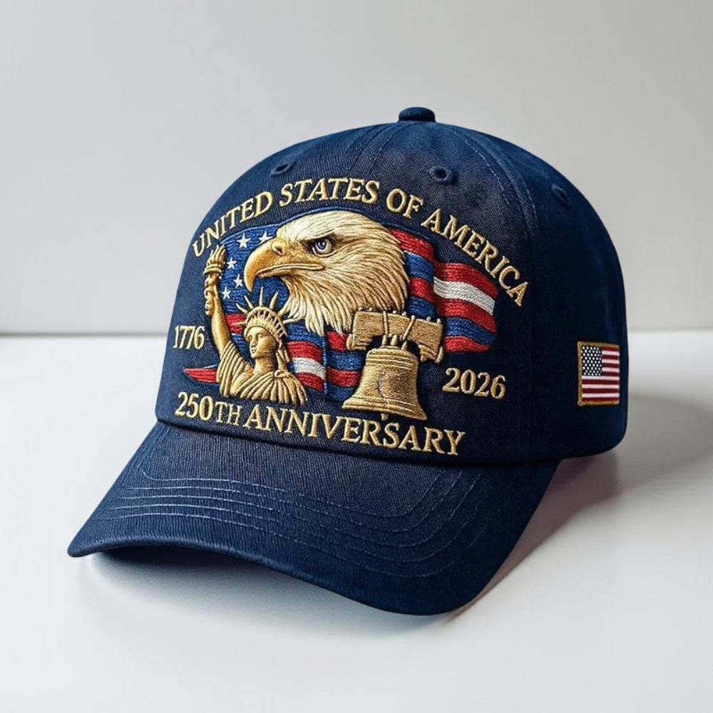 American Flag Baseball Cap Eagle Veteran Tribute Hat