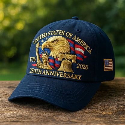 American Flag Baseball Cap Eagle Veteran Tribute Hat