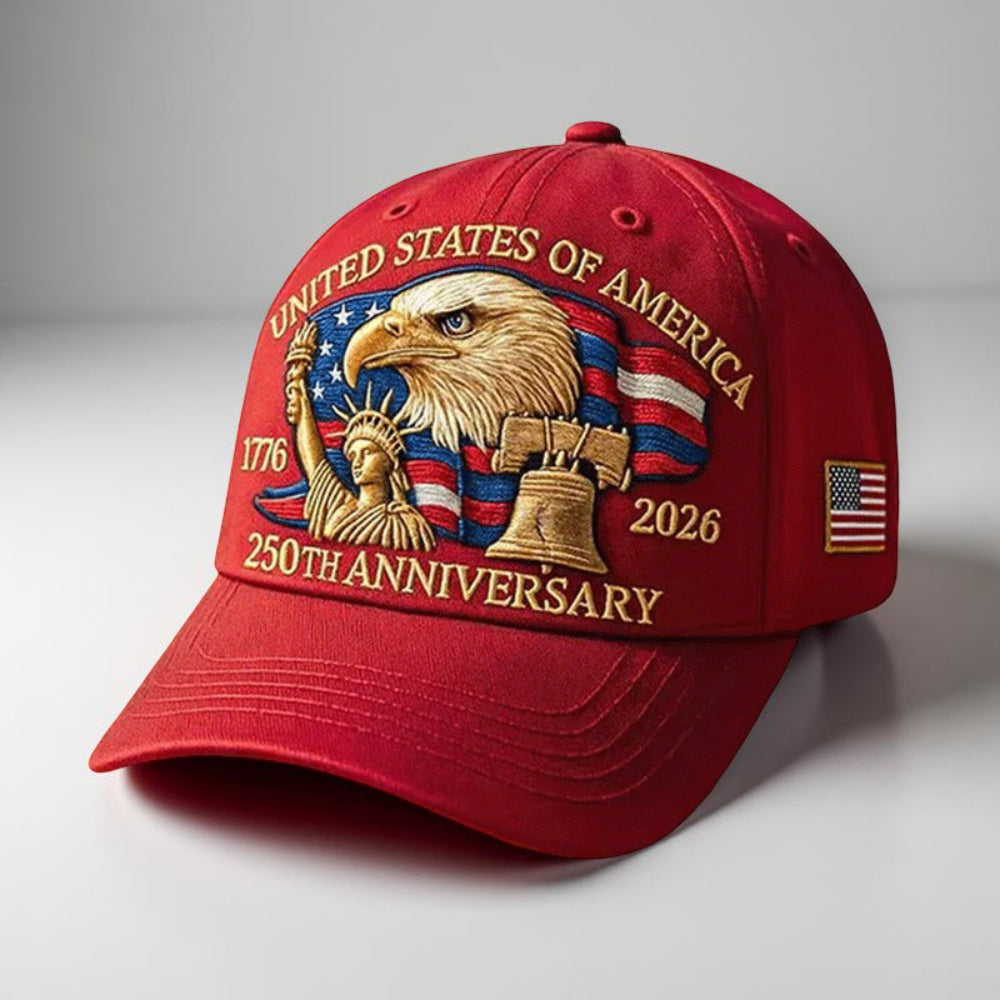 American Flag Baseball Cap Eagle Veteran Tribute Hat
