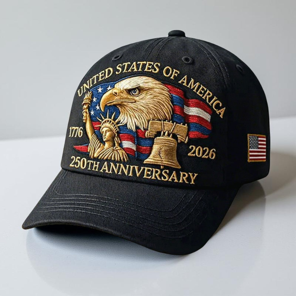 American Flag Baseball Cap Eagle Veteran Tribute Hat
