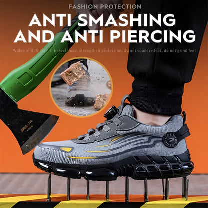 Men's Heavy Duty Steel Toe Slip Proof Work Boots